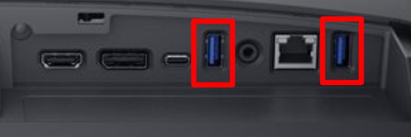 USB A Ports on monitor